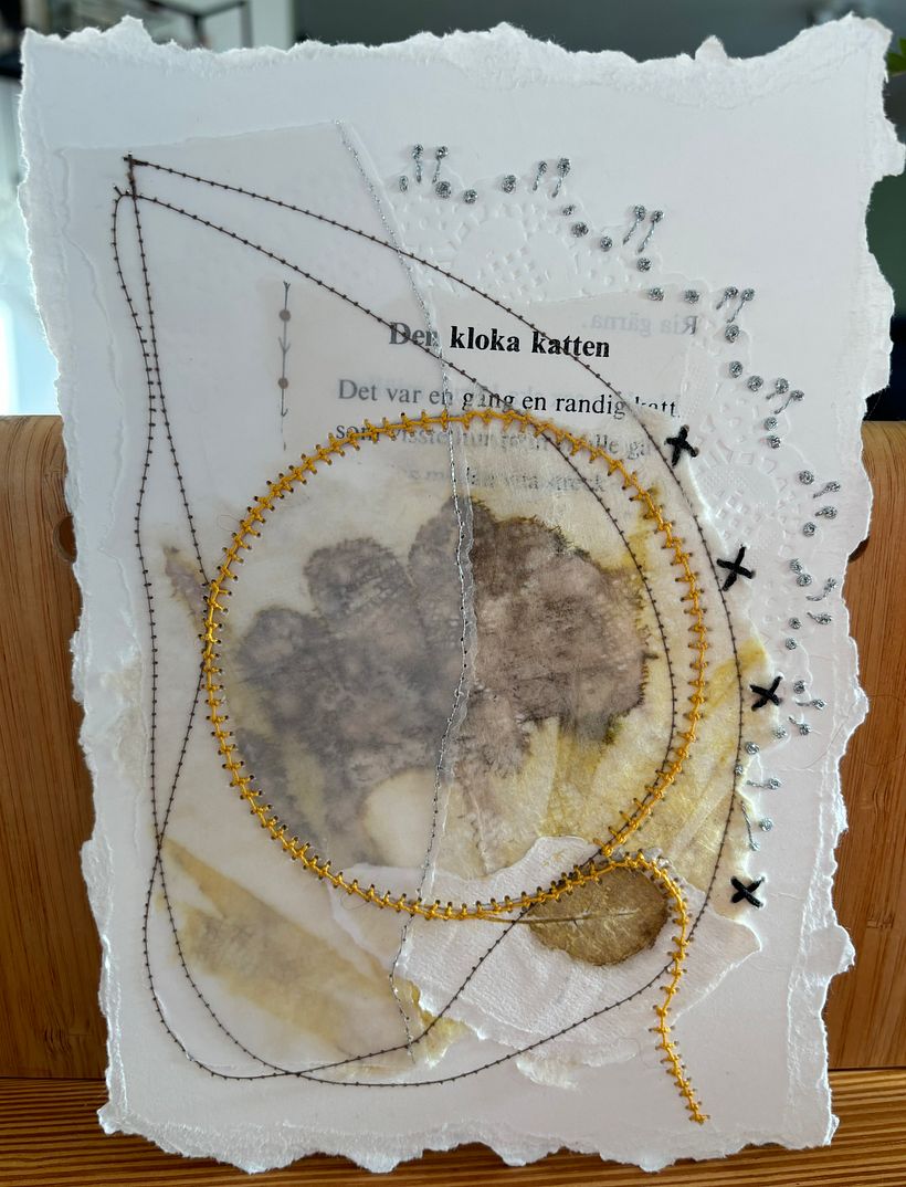 Mijn project van de cursus: Experimentele borduurtechnieken op papier 3