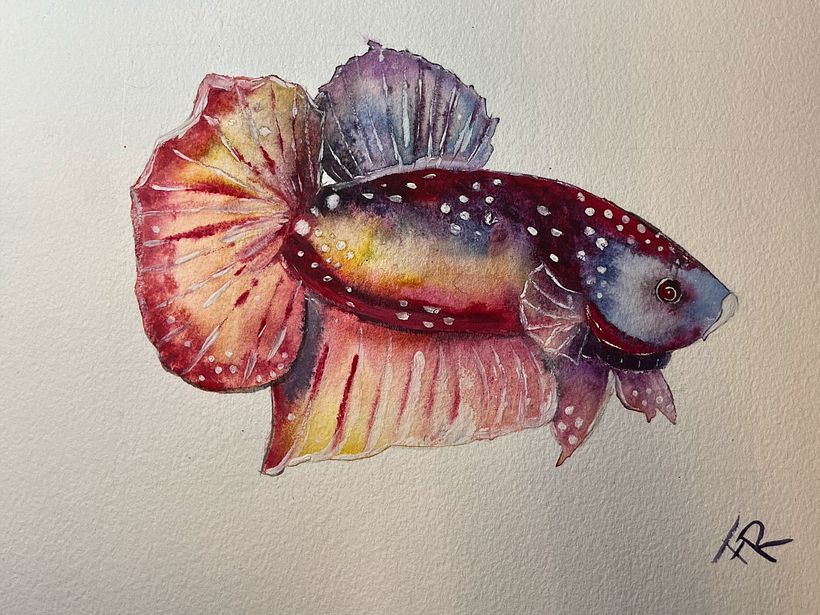 My project for course: Experimental Watercolor Techniques for Beginners 5
