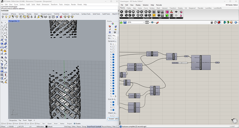 Mi proyecto del curso: Modelado 3D con Grasshopper en Rhinoceros 3