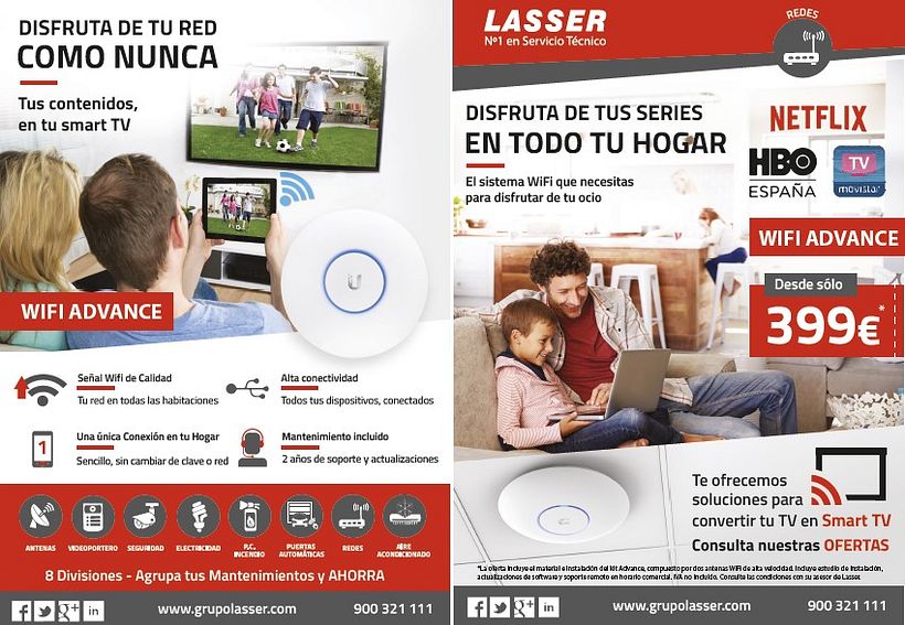 Publicidad Lasser - flyers/ dípticos 6