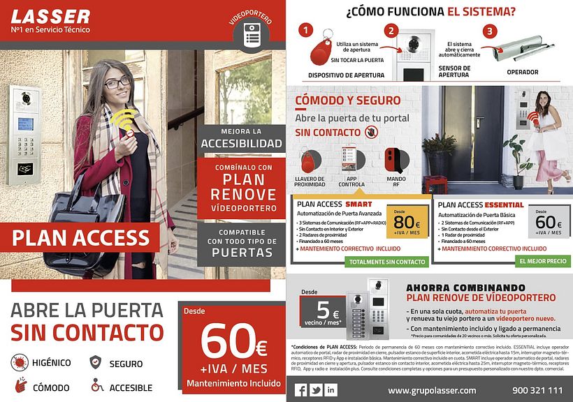 Publicidad Lasser - flyers/ dípticos 9
