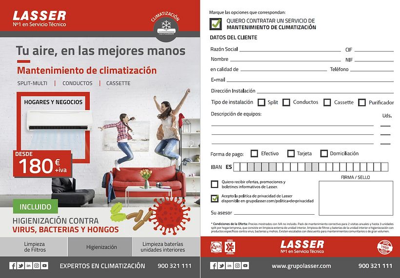 Publicidad Lasser - flyers/ dípticos 11