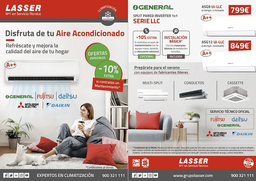 Publicidad Lasser - flyers/ dípticos 12