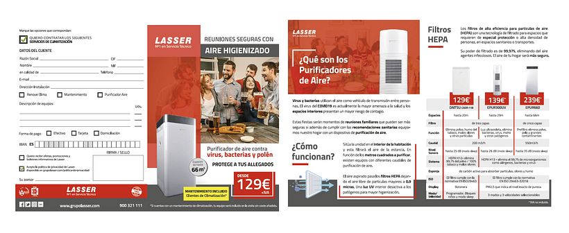 Publicidad Lasser - flyers/ dípticos 13
