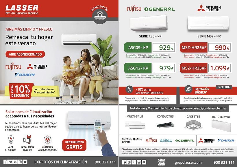 Publicidad Lasser - flyers/ dípticos 14