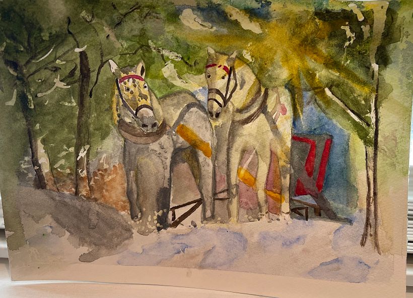 My project for course: Dreamy Watercolor Landscapes: Paint with Light 1