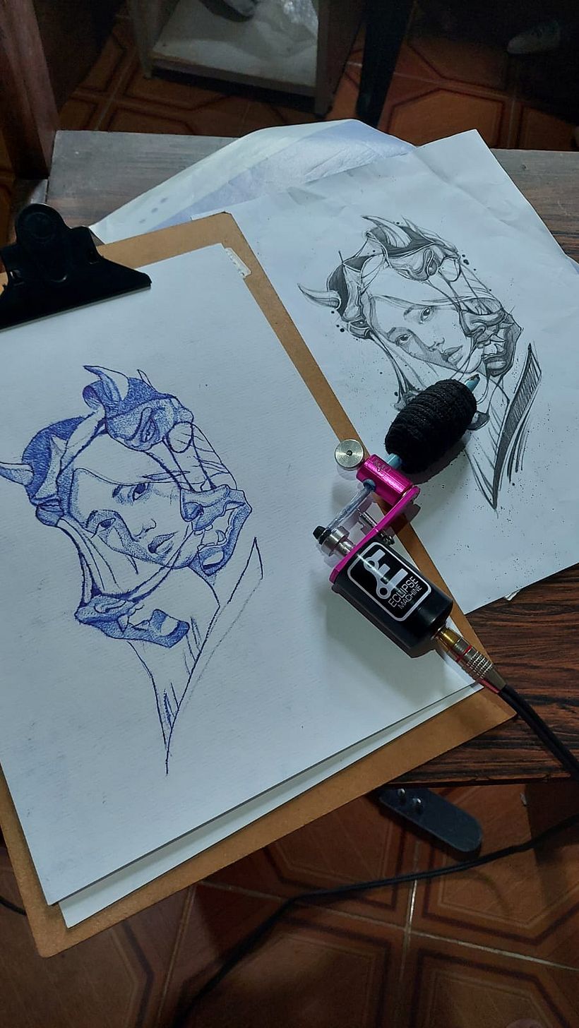 Meu projeto do curso: Técnicas de tatuagem: sombreamento com pepper shading 2