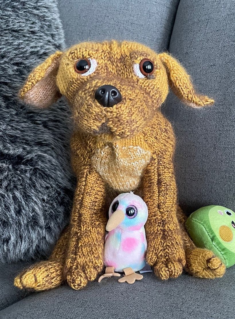 Mon projet du cours : Tricot réaliste en laine : créez un chiot en peluche 3
