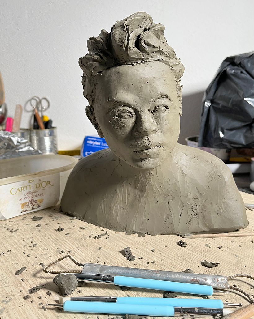 My project for course: Introduction to Clay Figurative Sculpture 3