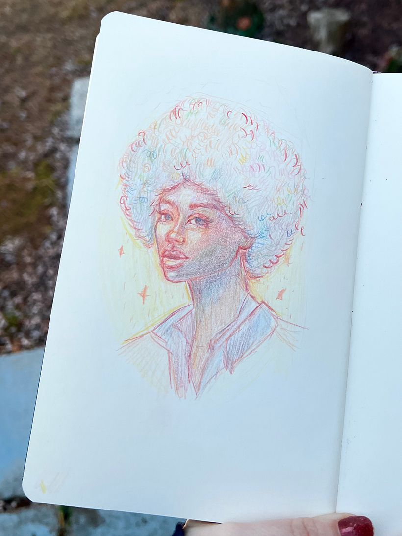 My project for course: Vibrant Portrait Drawing with Colored Pencils 1