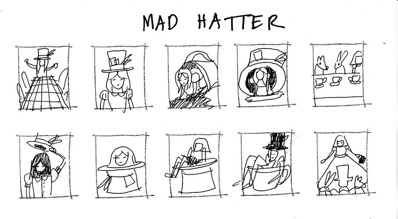 Tea Party / Mad Hatter Sketches