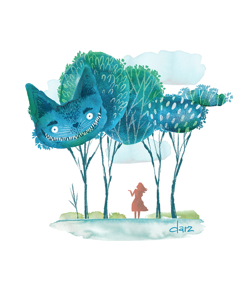 Cheshire cat and Alice