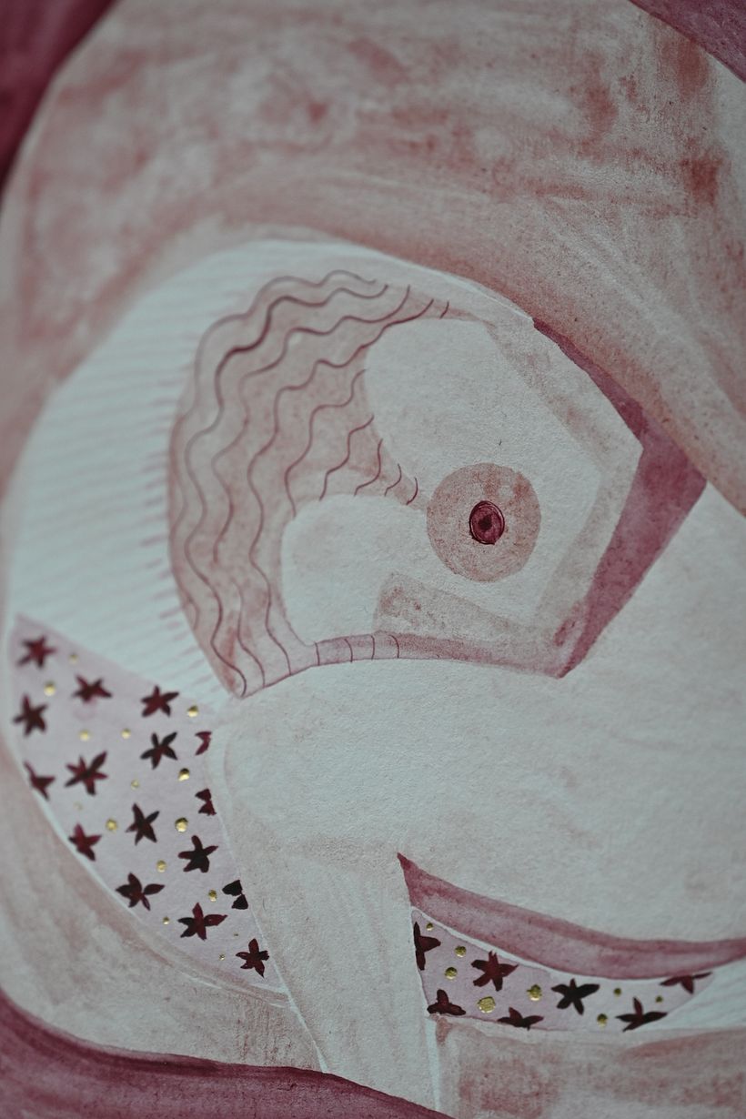 Abstraction is the hardest for me, so I allowed myself to add some details after the basic shapes were established.