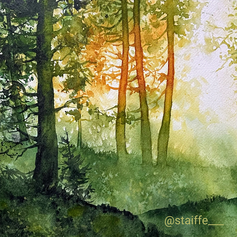STAIFFE - Mon projet du cours : Paysages oniriques à l'aquarelle : capturez la lumière 6