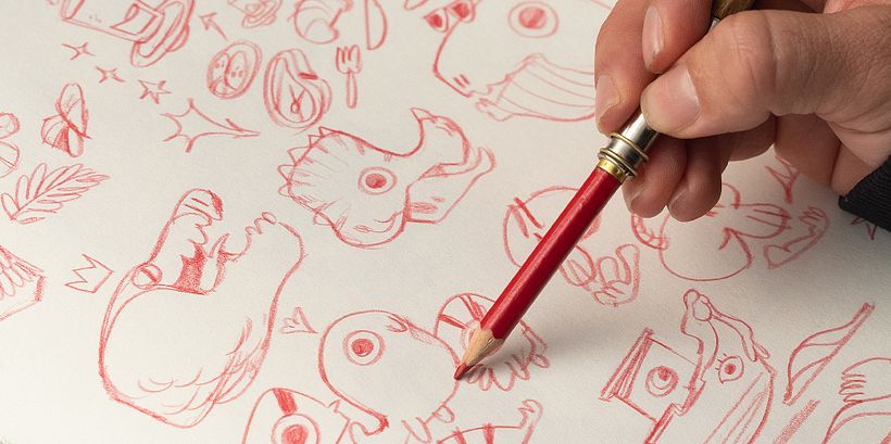 esbozo de personajes ideas para sketchbook