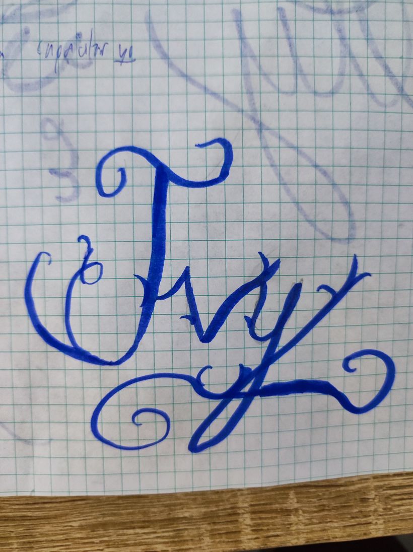 Mi proyecto del curso: Tatuaje a mano alzada de letras cursivas 3