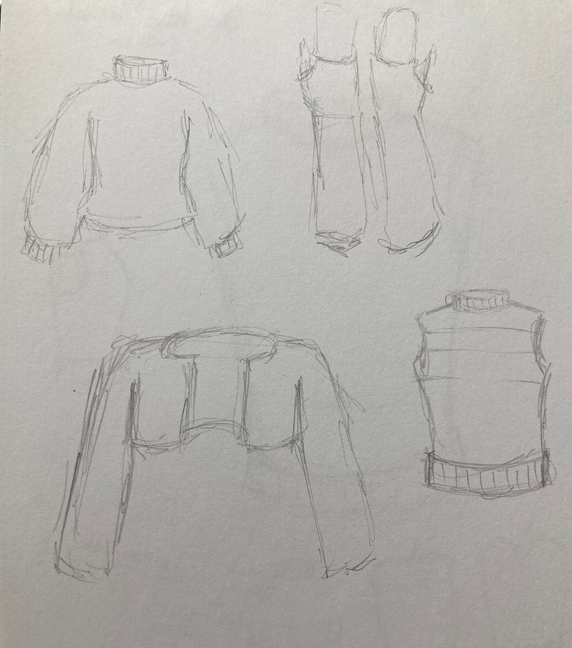 Sketches for future design ideas.