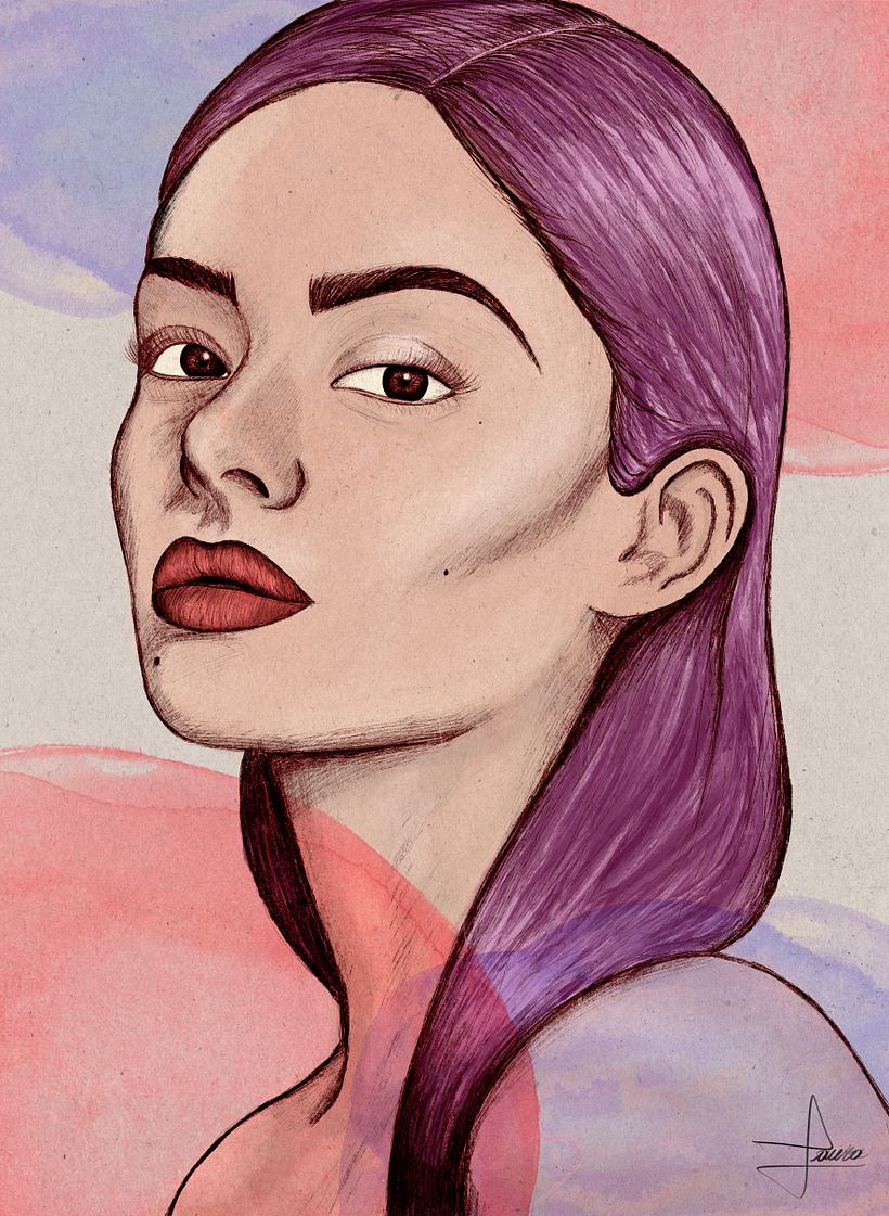 Mi proyecto del curso: Retrato ilustrado con Procreate 2