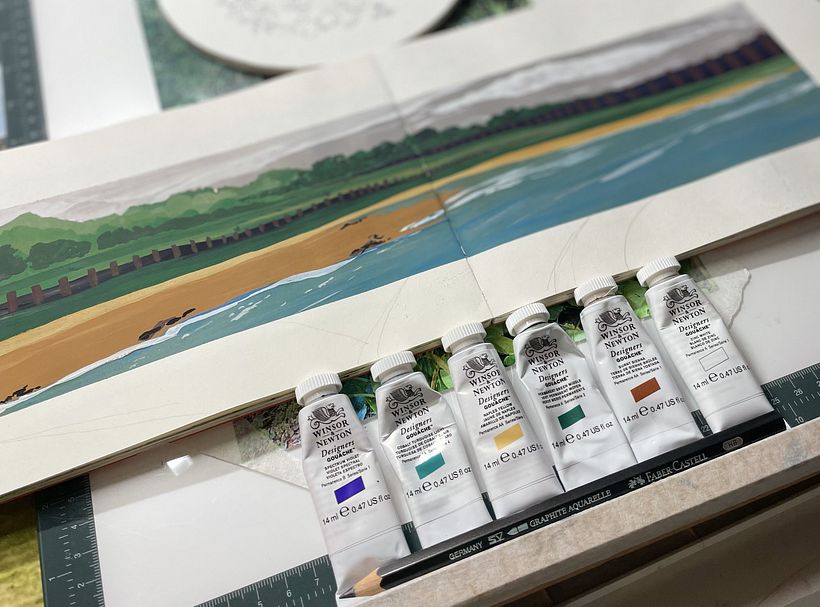 My project for course: Travel Sketchbook Illustration with Gouache 5