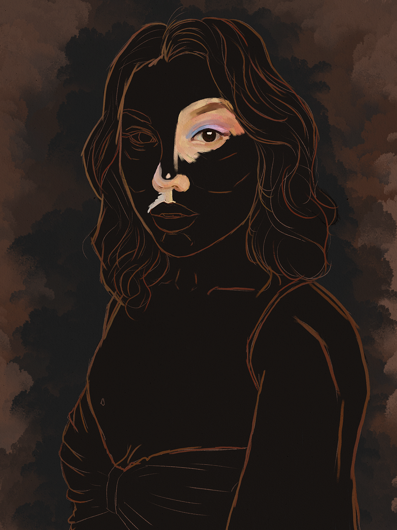 She is Maria Eduarda - My Project in Portrait Painting by Rod Lovell