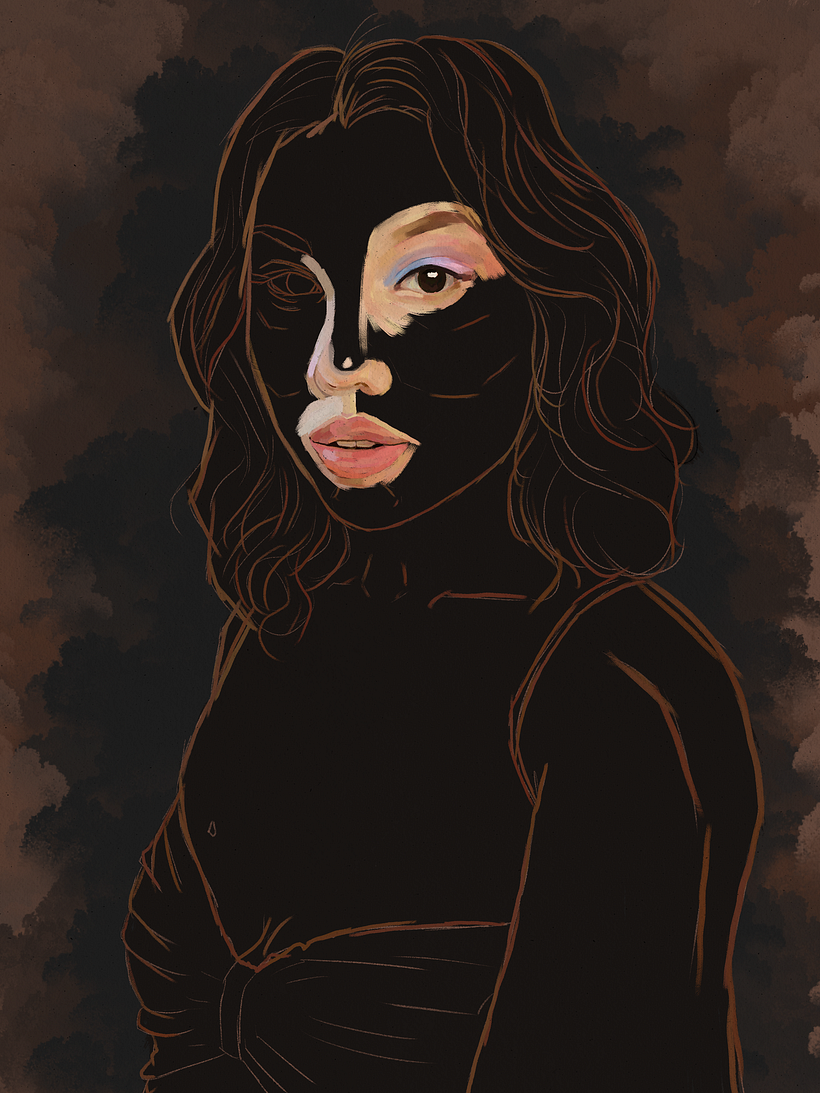 She is Maria Eduarda - My Project in Portrait Painting by Rod Lovell