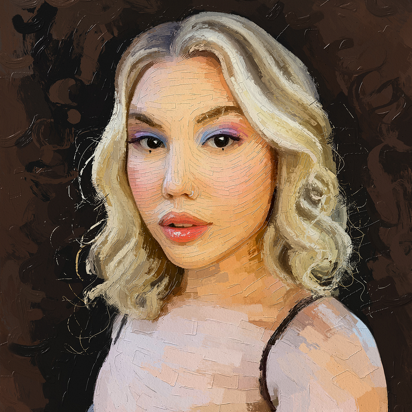 She is Maria Eduarda - My Project in Portrait Painting by Rod Lovell