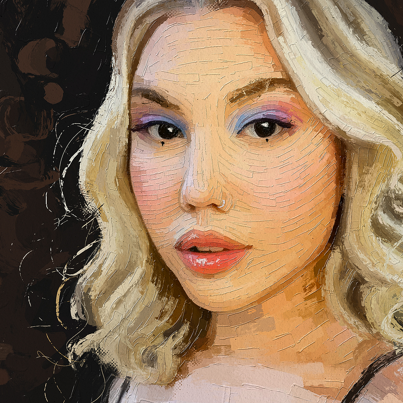 She is Maria Eduarda - My Project in Portrait Painting by Rod Lovell