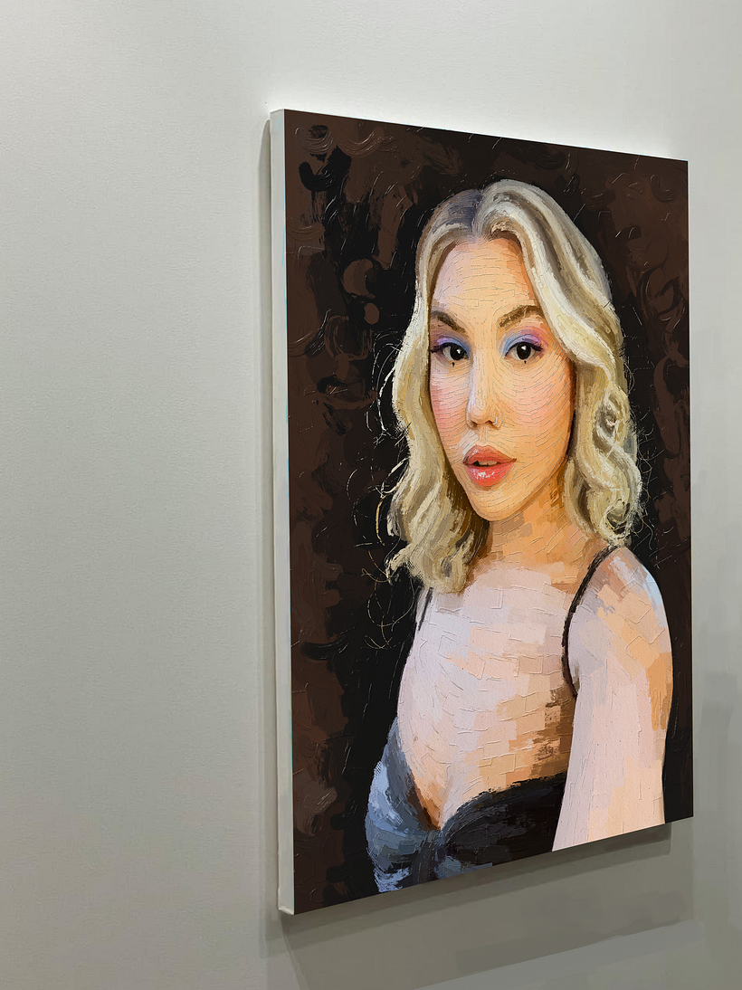 She is Maria Eduarda - My Project in Portrait Painting by Rod Lovell