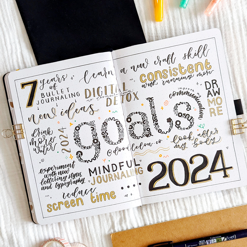 2024 Bullet Journal Set Up - Diseño