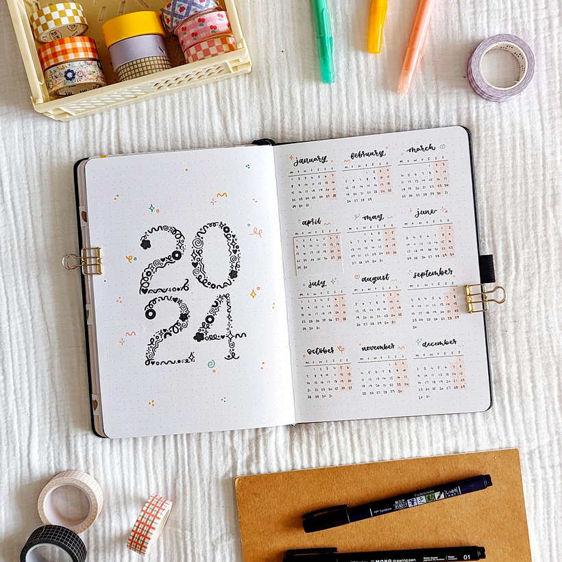 2024 Bullet Journal Set Up - Diseño