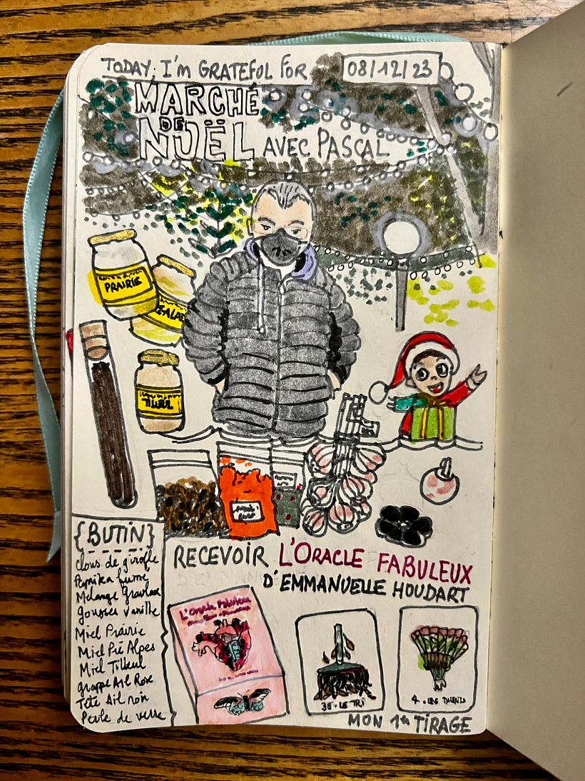A little tour at the local Christmas Market ! First draw of a new tarot deck by a beloved artist