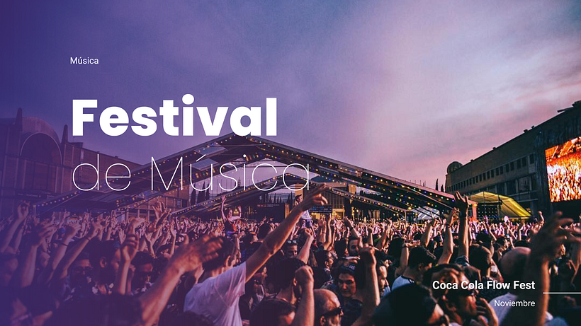 Mi proyecto del curso: Principios de diseño para presentaciones_Festival_de_Música 1