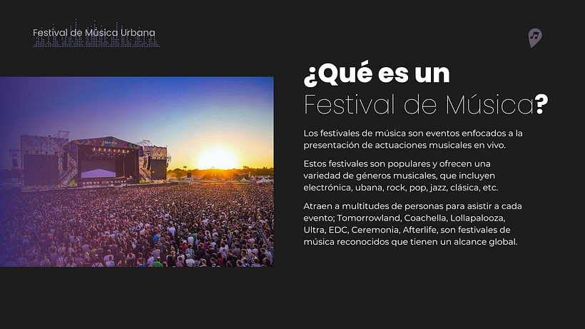 Mi proyecto del curso: Principios de diseño para presentaciones_Festival_de_Música 2