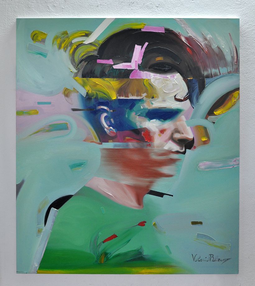 Sono sempre fuori, olio su tela, 150x130