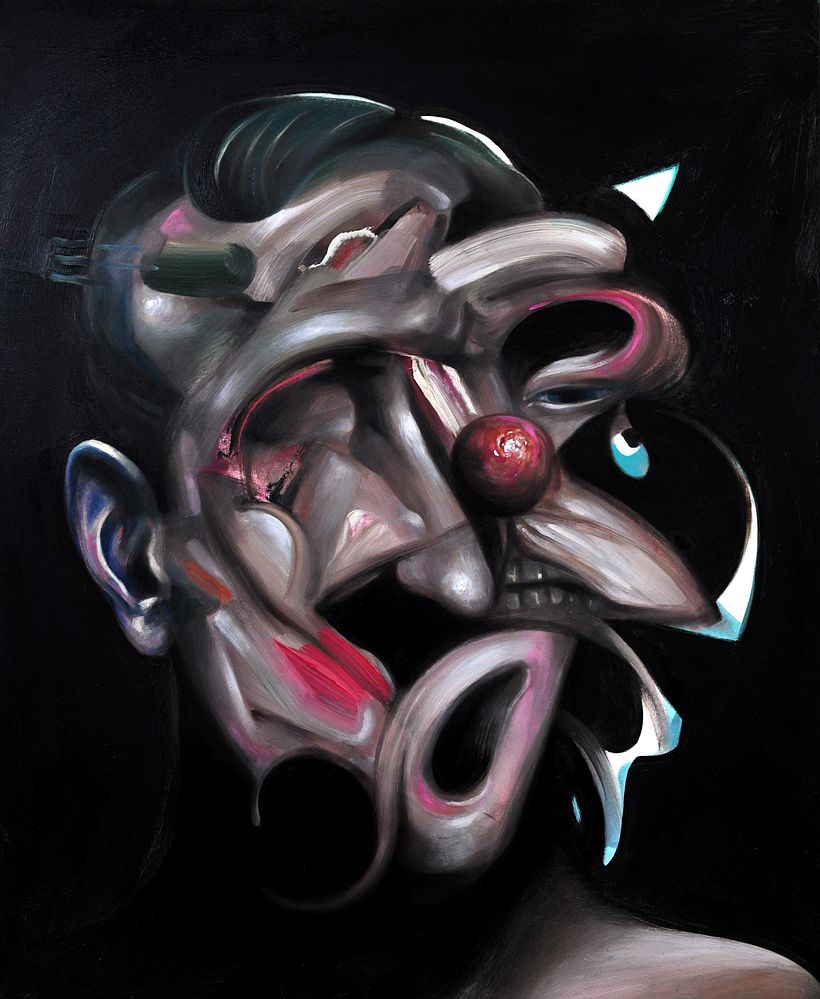Digressione #2, olio su tela, 100x70