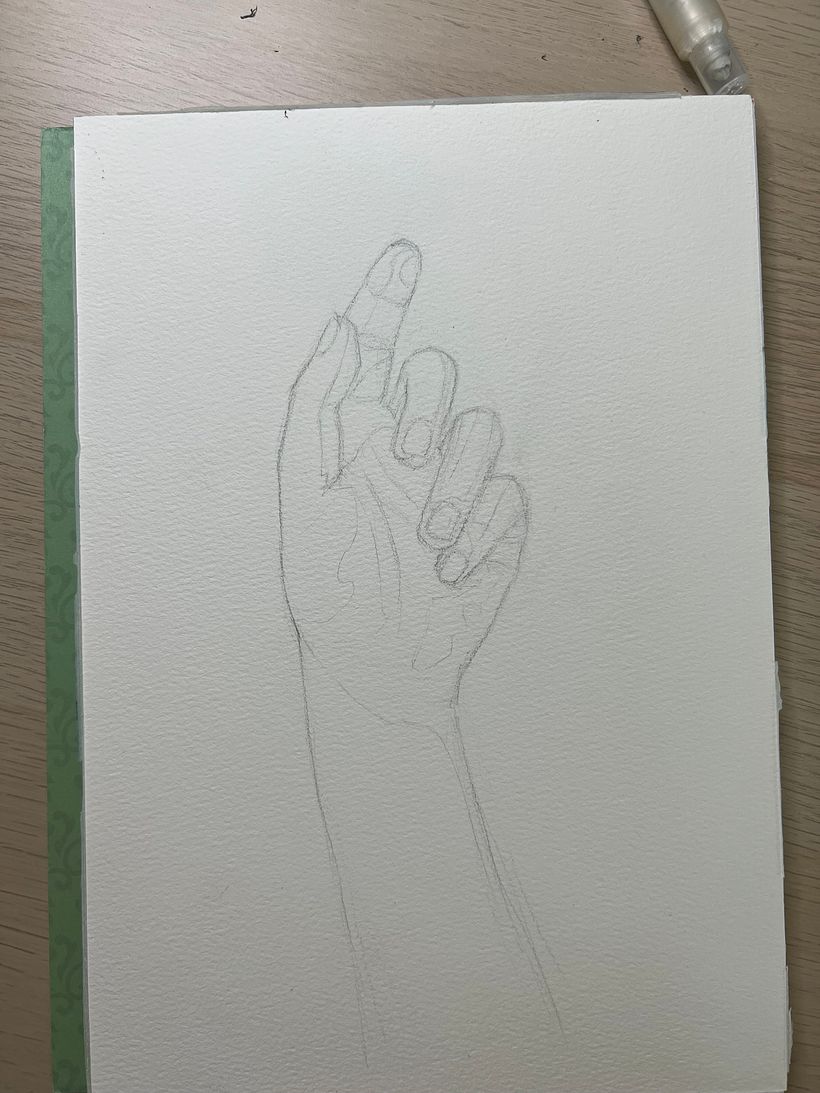 “Unraveling”: My project for course: Illustration of Hands with Expressive Watercolors 2