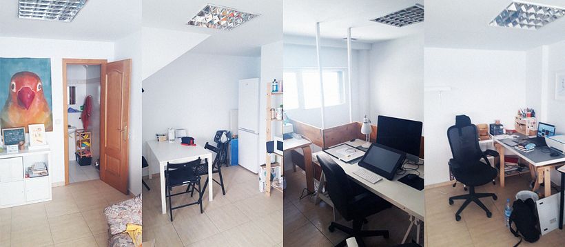 Estudio compartido Barrio Arganzuela Madrid 1