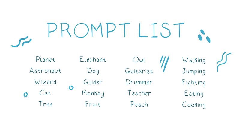 Free Download: Drawing Prompts List 6