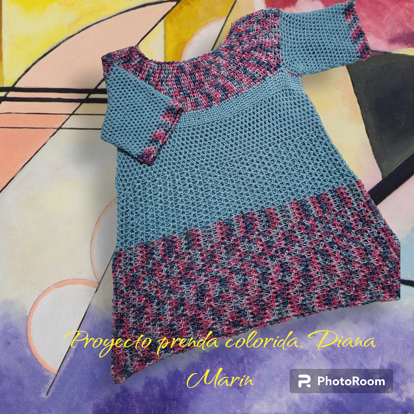 Mi proyecto del curso: Técnicas de crochet para crear prendas coloridas. Díana Marin  2