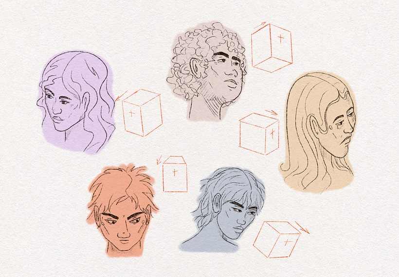 My project for course: Basic Principles of Drawing People from Imagination 2