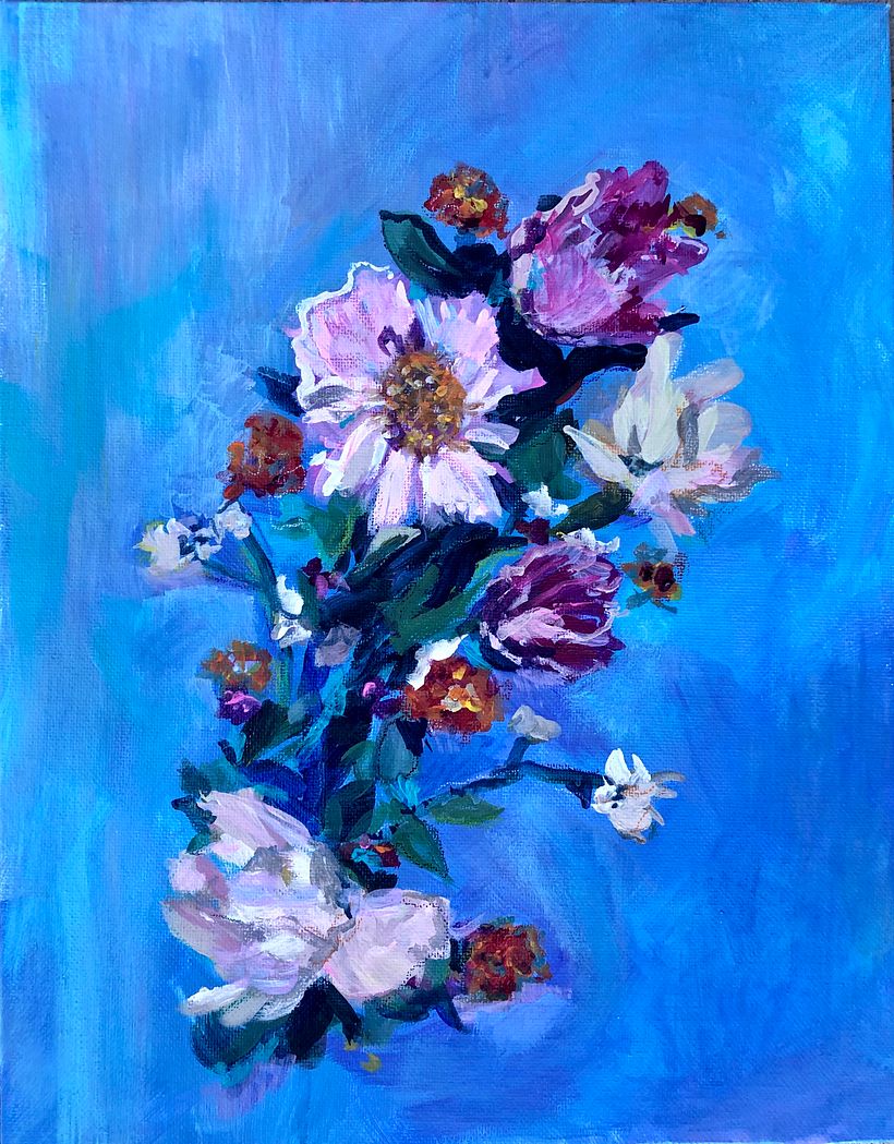 My project for course: Expressive Floral Painting with Acrylic Paint 4
