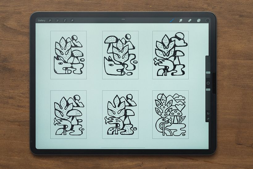 L'art de la texture intemporelle : Une plongée dans les tendances du design vintage dans les illustrations numériques 5