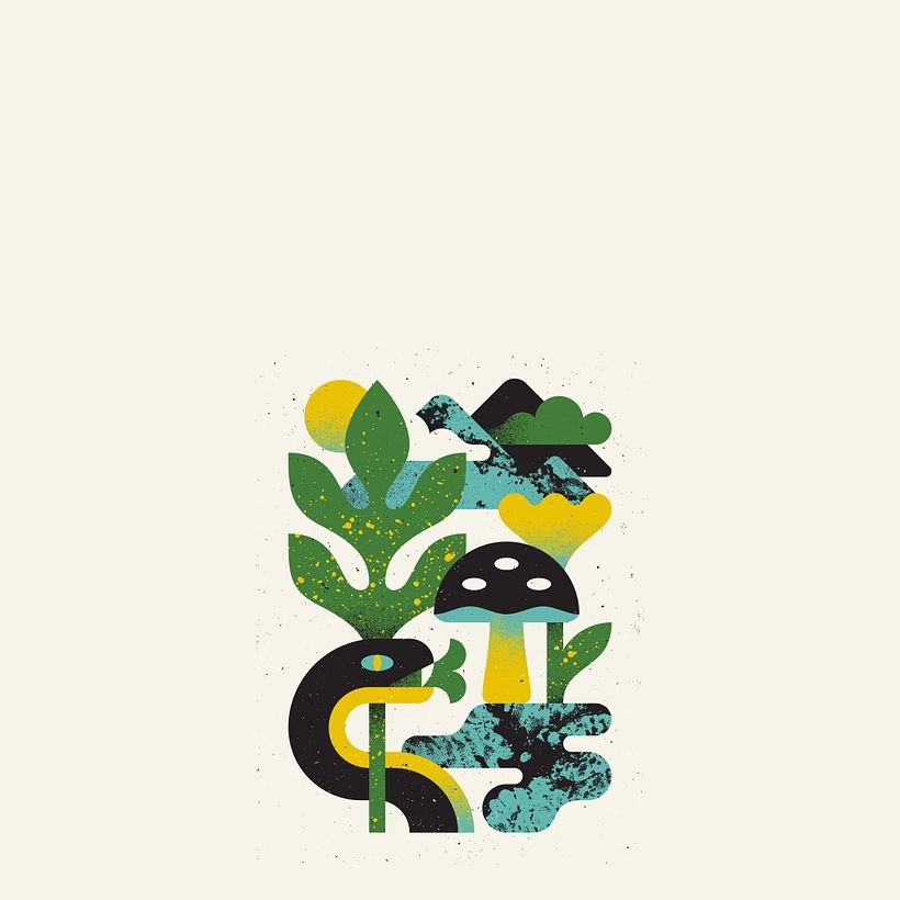 L'art de la texture intemporelle : Une plongée dans les tendances du design vintage dans les illustrations numériques 7