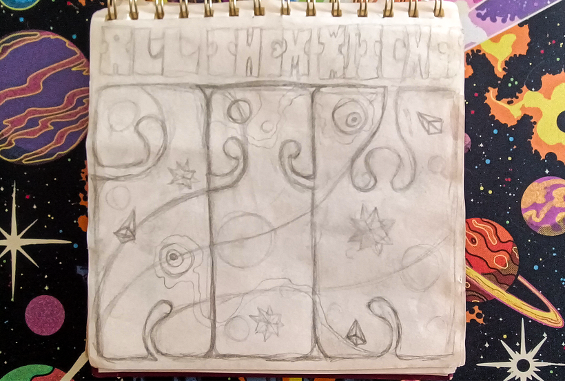 Sketch no papel com lápis / Sketch on paper with a pencil
