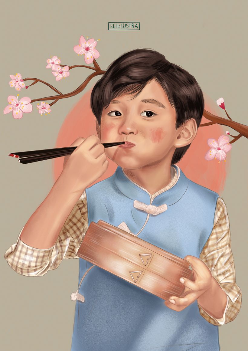 Retrato digital - Ilustración en Procreate 1