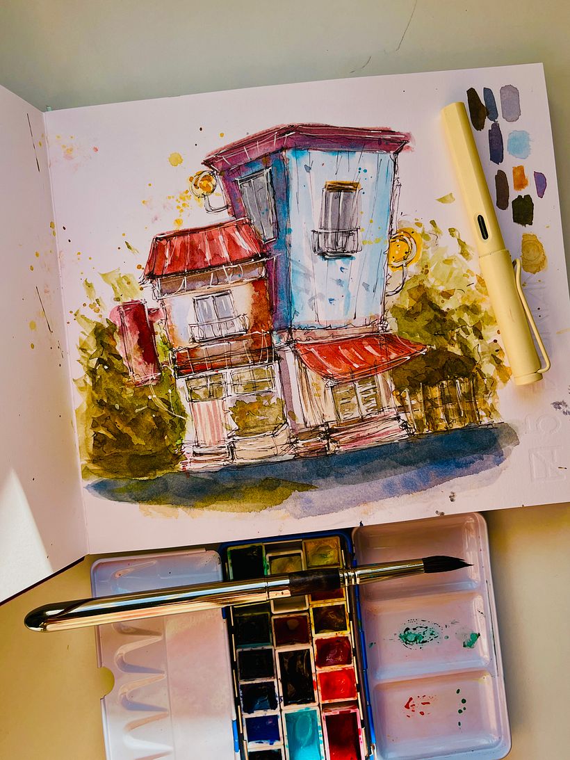 Mi proyecto del curso: Dibujo arquitectónico expresivo  3