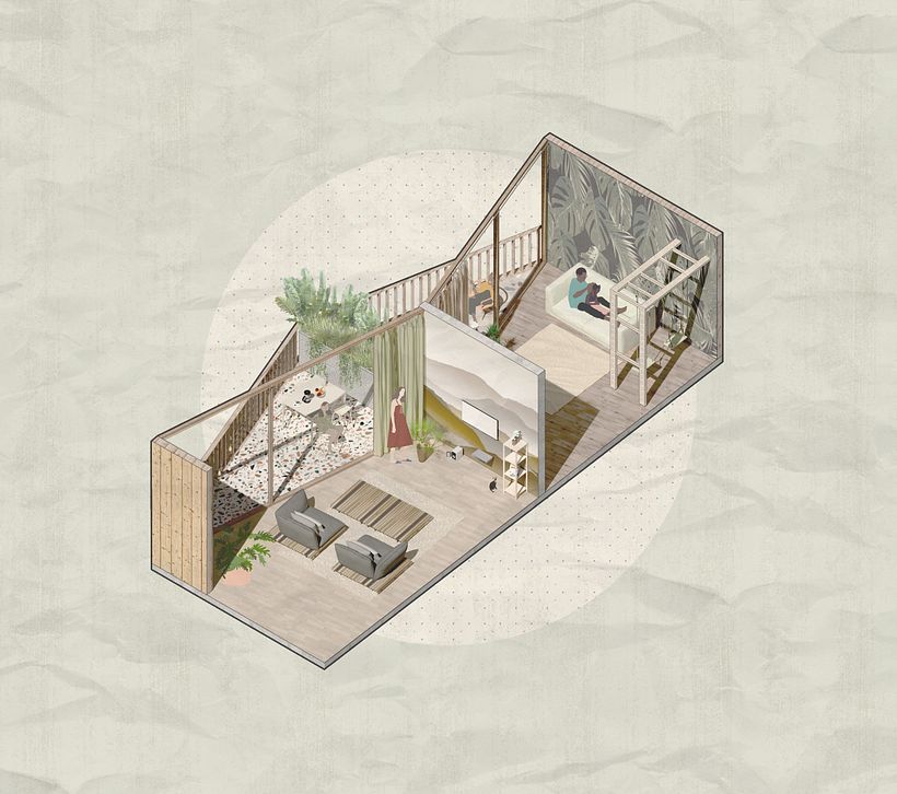 Mi proyecto del curso: Visualización arquitectónica con estilo en Rhino 3D 2