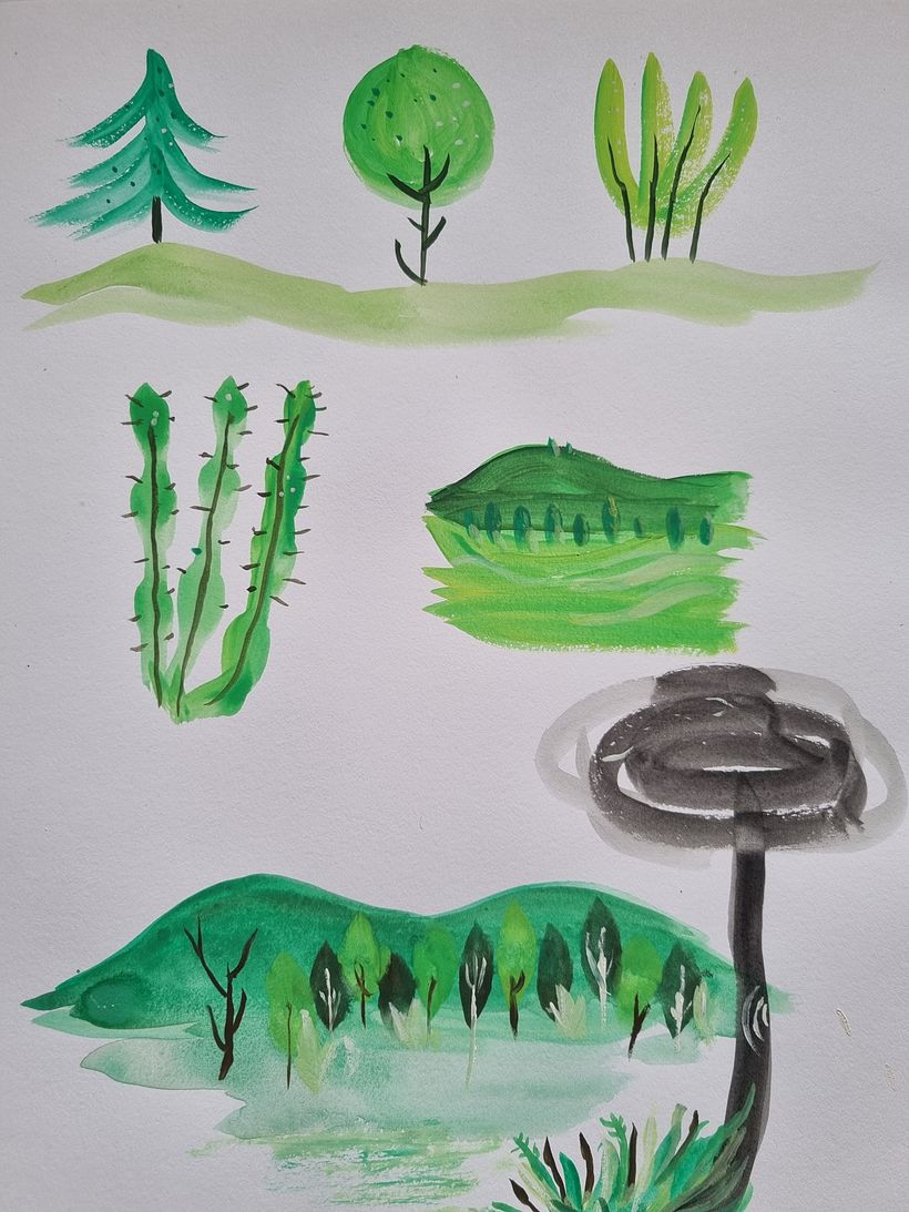 Mi proyecto del curso: Sketchbook pictórico en gouache 5