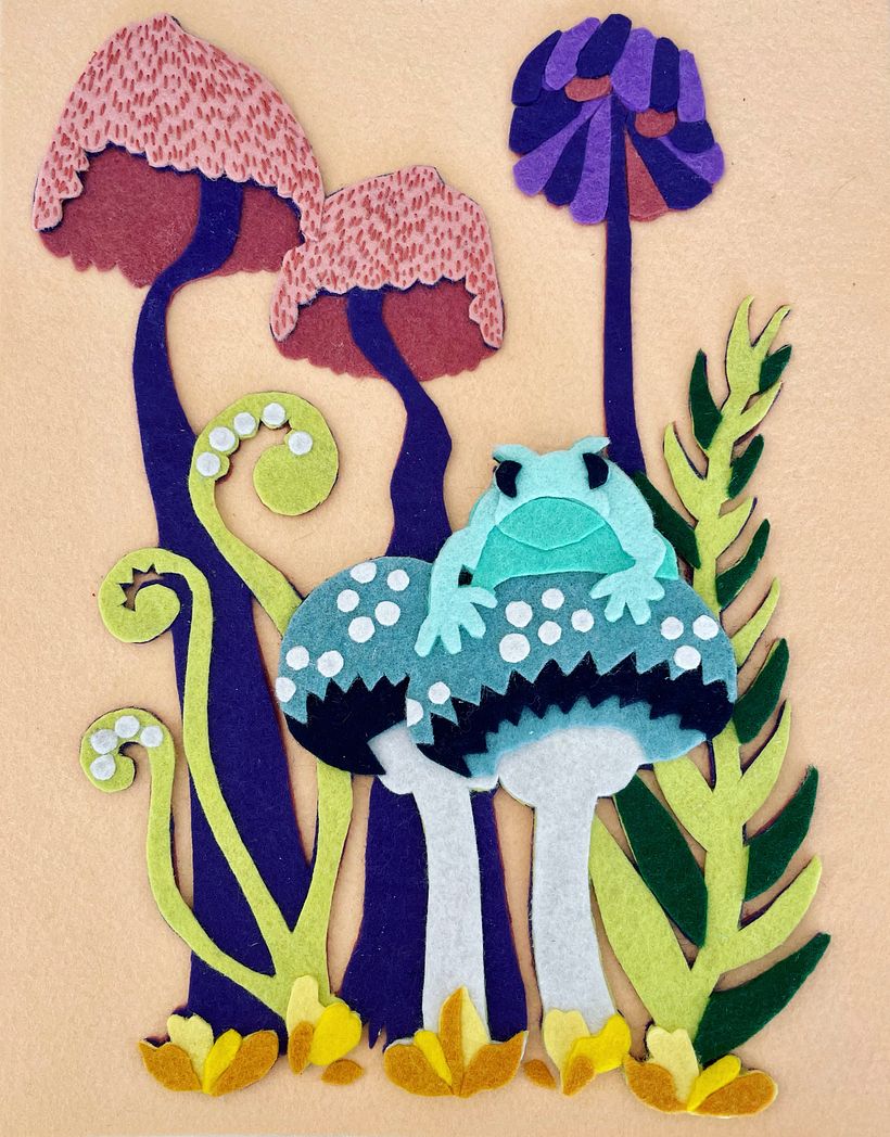 My project for course: Layered Illustration with Felt 1