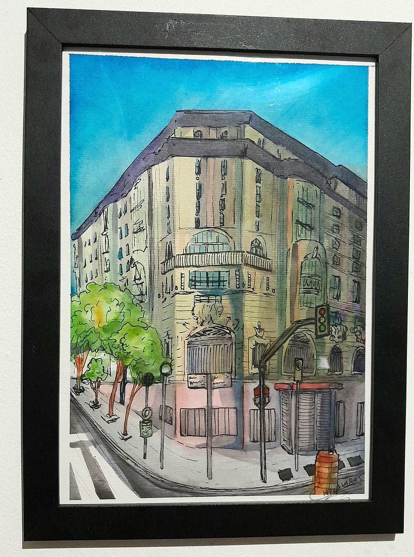 Meu projeto do curso: Desenho arquitetônico com aquarela e tinta 5